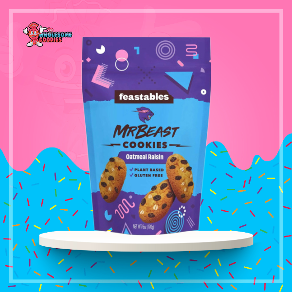 Feastables MrBeast Chocolate Chip Snack Bars, 40g Each, 5 Bars per