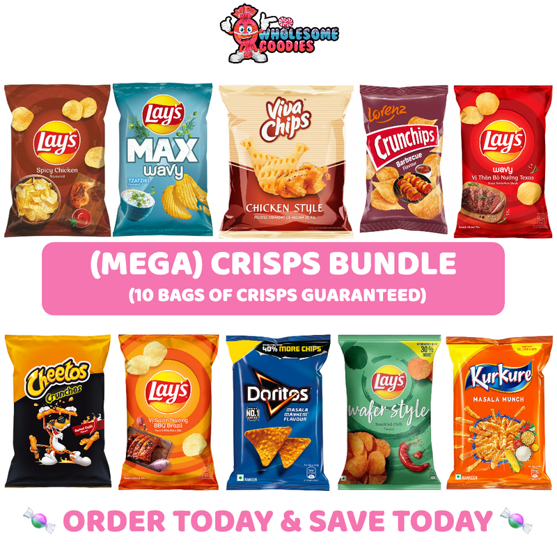 (MEGA) CRISPS BUNDLE (10 BAGS OF CRISPS) + (FREE £10 CLEARENCE BOX)