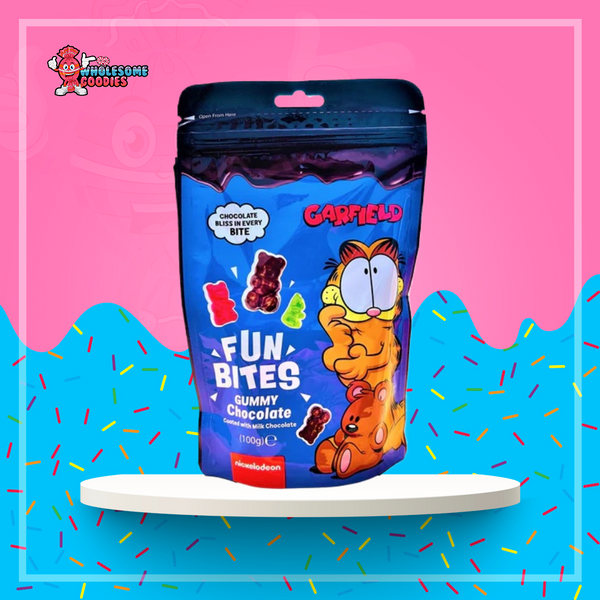 Garfield Fun Bites Gummy Chocolate 100g