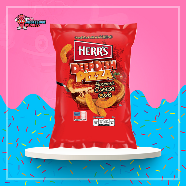 Herr's Deep Dish Pizza Flavoured Cheese Curls 170g