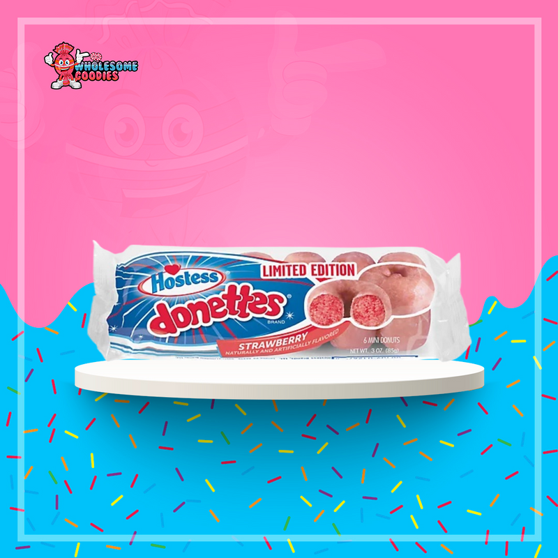 Hostess Glazed Strewberry Donettes 113g