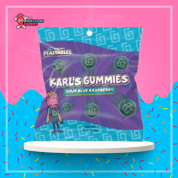 Karl's Gummies Sour Blue Raspberry 50g