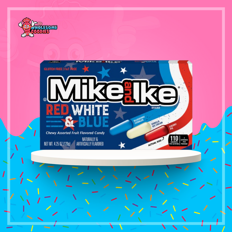 Mike & Ike Red White & Blue 120g