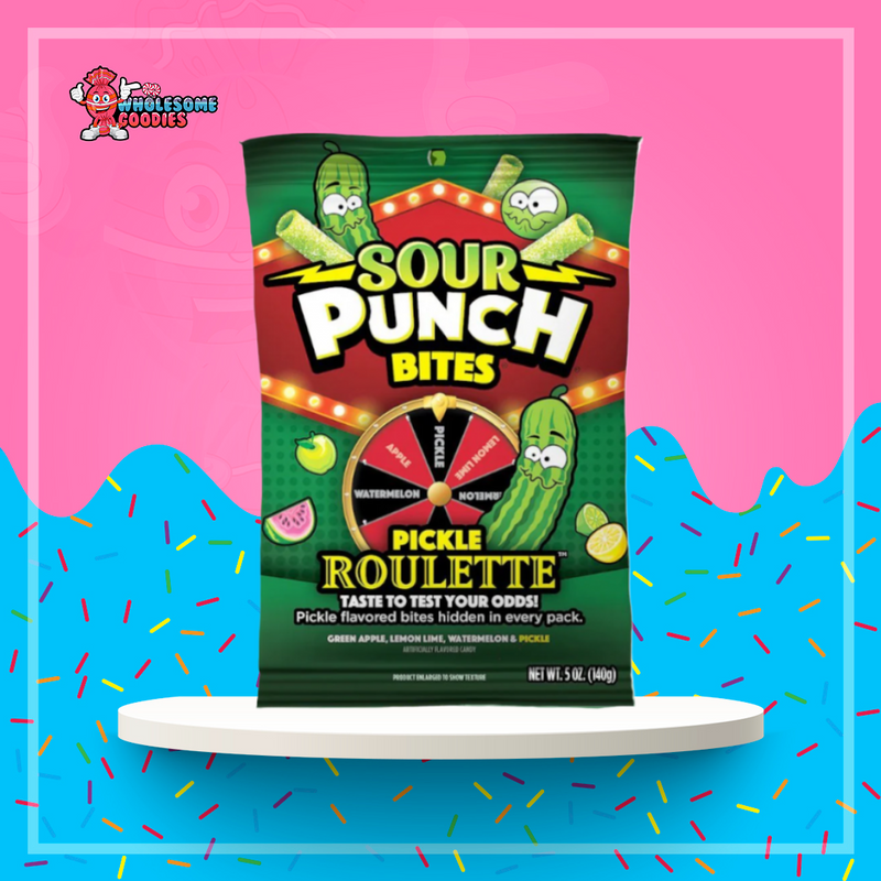 Sour Punch Bites Pickle Roulette 140g