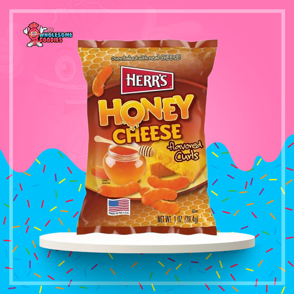 Herr's Honey Cheese Flavoured Curls - 1oz (28.4g)